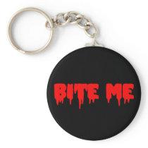 Bloody "Bite Me" Key Chain