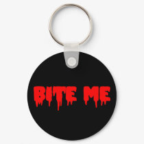 Bloody "Bite Me" keychains by JuJuGarden Bloody "Bite Me" keychains