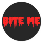 Bloody "Bite Me" Sticker