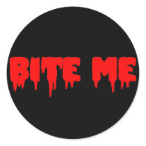 Bloody "Bite Me" stickers