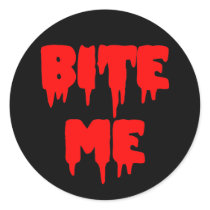 Bloody "Bite Me" stickers