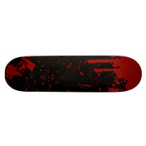 Bloody Black Skateboard by psychoclowns Bloody Black Skateboard