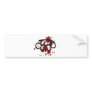 bloody brass knuckles bumper sticker