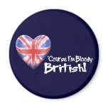 Bloody British Fridge Magnet