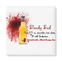 Bloody Bud Drink Recipe magnets by VampOut Bloody Bud Drink Recipe magnets