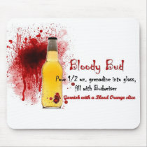 Bloody Bud Drink Recipe mousepads by VampOut Bloody Bud Drink Recipe mousepads