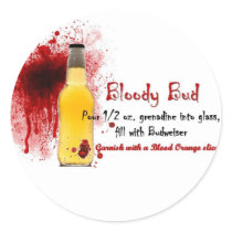 Bloody Bud Drink Recipe Sticker