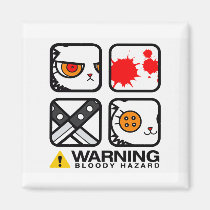BLOODY BUNNY MAGNET magnets