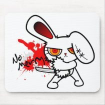 BLOODY BUNNY MOUSEPAD mousepads