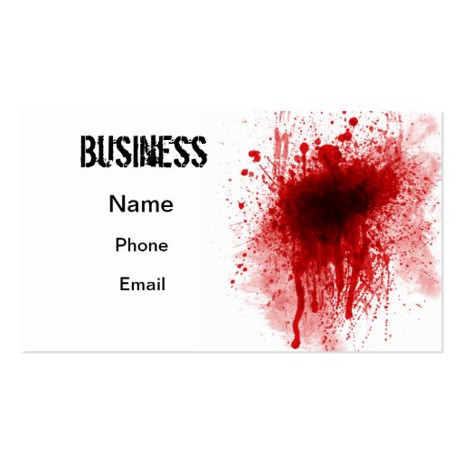 Bloody Business Business Card