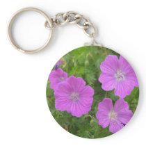 Bloody Cransebill flowers Key Chain