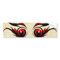 BLOODY EYES HALLOWEEN BUMPER STICKER