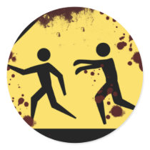 Bloody Fast Moving Zombies Stickers by exclaimwear Bloody Fast Moving Zombies Stickers