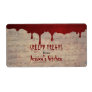 Bloody Halloween Baking Labels