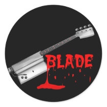 Bloody Halloween Bass Guitar stickers