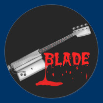 Bloody Halloween Bass Guitar stickers