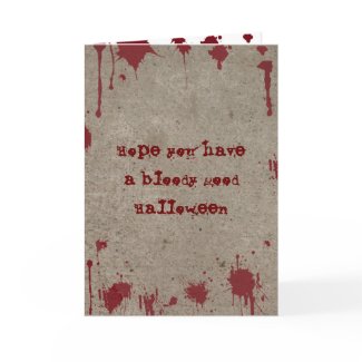 Bloody Halloween card card