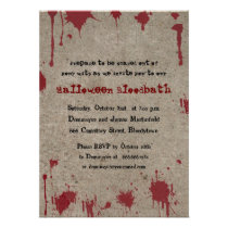 Bloody Halloween Party invitation
