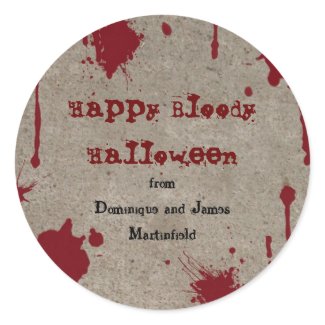 Bloody Halloween sticker sticker
