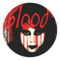 Bloody Halloween stickers