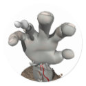 Bloody Hand Halloween STickers sticker