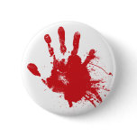 Bloody Handprint Button