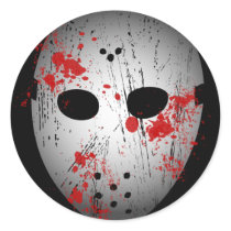 Bloody Hockey Mask Stickers by RockHouseCo Bloody Hockey Mask Stickers