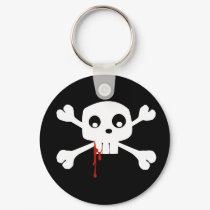 Bloody Jolly Roger Keychain by MDKgraphics Bloody Jolly Roger Keychain