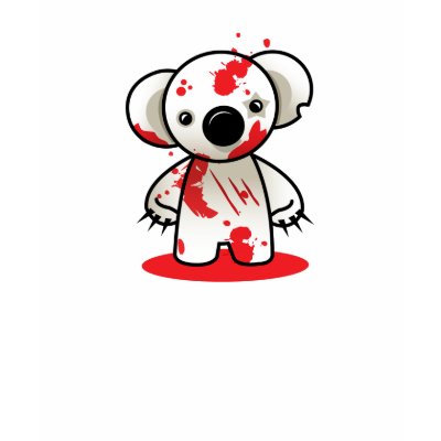 bloody koala tee t shirts by thecuteinstitute