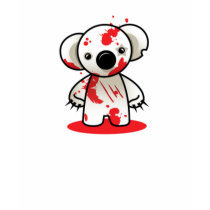 bloody koala tee t-shirts by thecuteinstitute bloody koala tee t-shirts