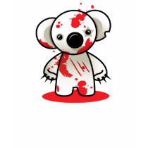 bloody koala t-shirts by thecuteinstitute bloody koala t-shirts