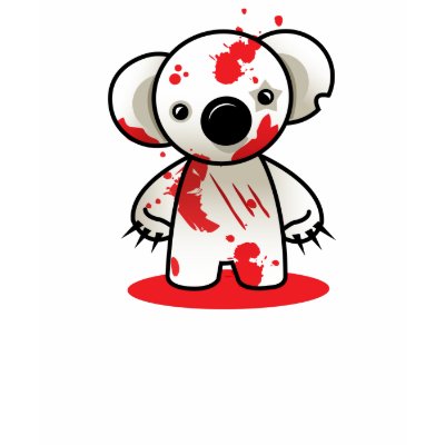 bloody koala shirt by thecuteinstitute