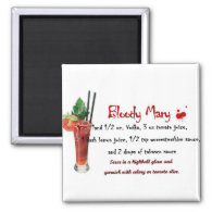 Bloody Mary Drink Recipe Magnets