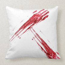 Bloody murder pillow