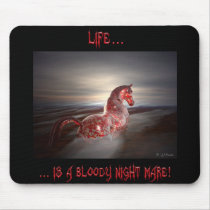 Bloody Night Mare Mousepad by sjfranks Bloody Night Mare Mousepad