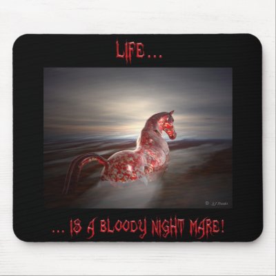 Bloody Night Mare Mousepad by sjfranks