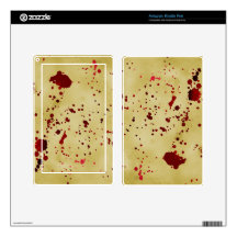 Bloody old paper skin for kindle fire