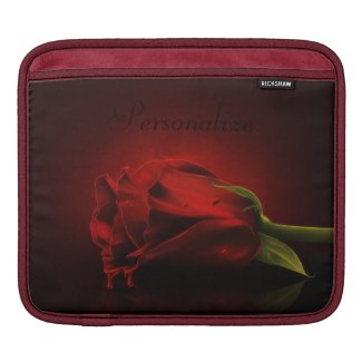 Bloody Red Rose Personalized iPad Sleeve rickshaw_sleeve