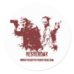 Bloody Rob & Lewis Round Stickers