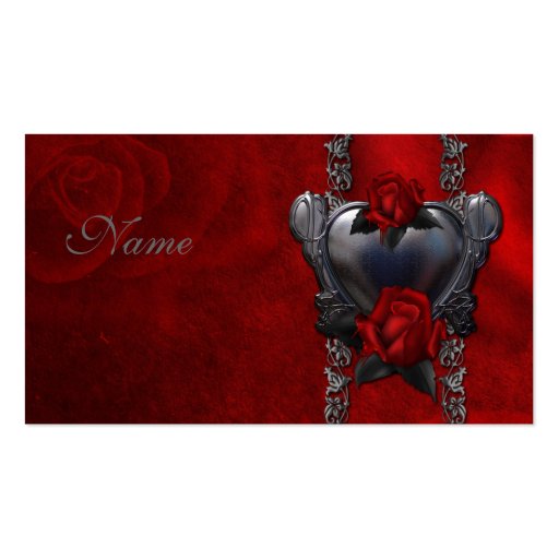 Bloody Rose - Gothic Design Business Card Template (front side)