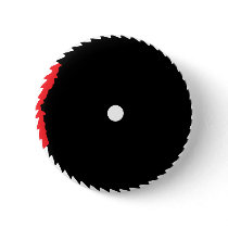 bloody saw blade buttons by Tomaniac bloody saw blade buttons