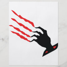 bloody Scratch hand Flyer