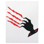 bloody Scratch hand Personalized Letterhead