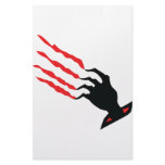 bloody Scratch hand Stationery Paper