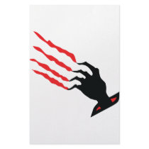 bloody Scratch hand Stationery Paper