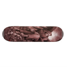 bloody scull skateboard