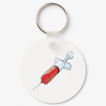 Bloody Syringe keychains