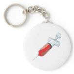 Bloody Syringe Keychains