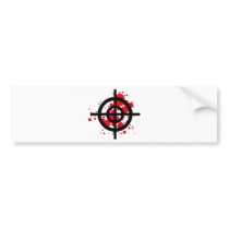 bloody target sniper bumper sticker