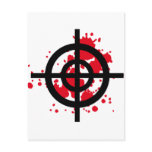 bloody target sniper postcards